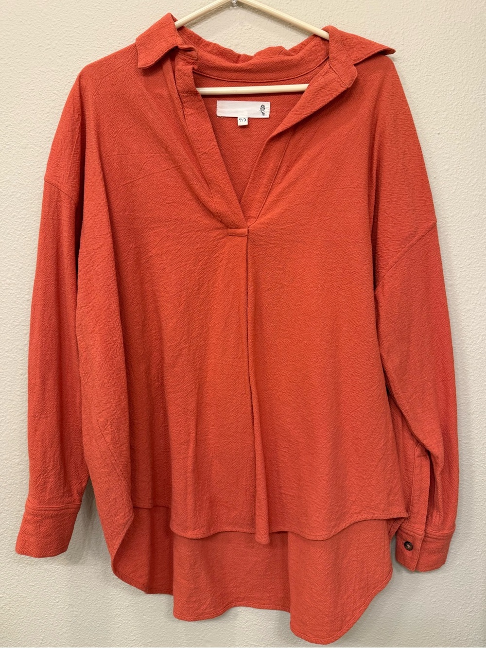 GOOD COMPANY high-low 100% cotton tunic blouse - O/S (fits M to XL) - $150 MSRP